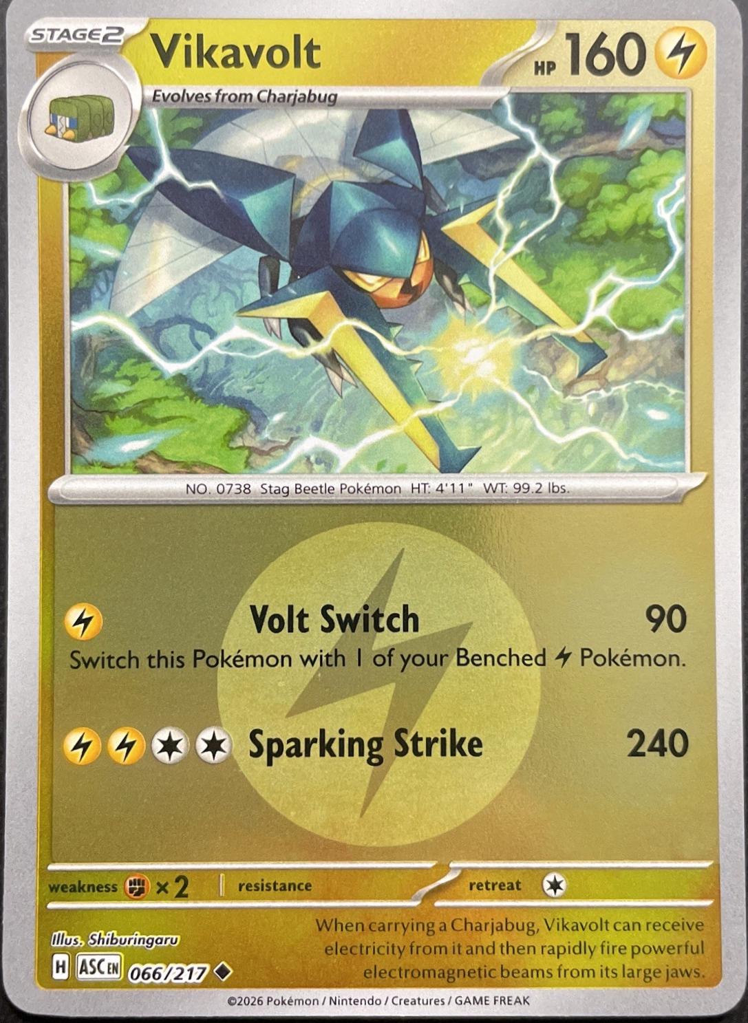 Ascended Heroes Vikavolt [Energy] Pokémon card